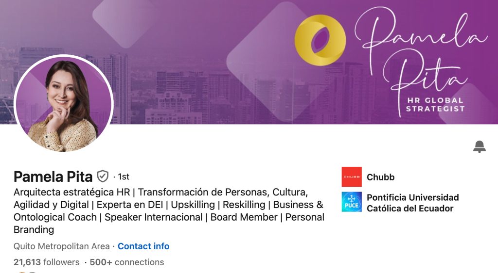Marca Personal LinkedIn Pamela Pita