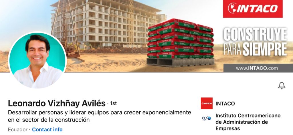 Marca personal en LinkeInd empresa Intaco